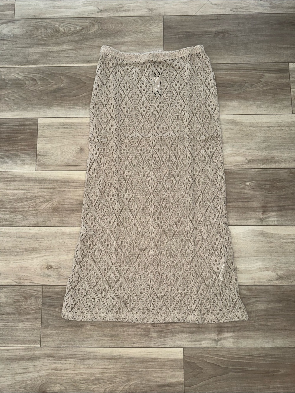 Textured Rib Low Rise Midaxi Skirt - Picture 2 of 3
